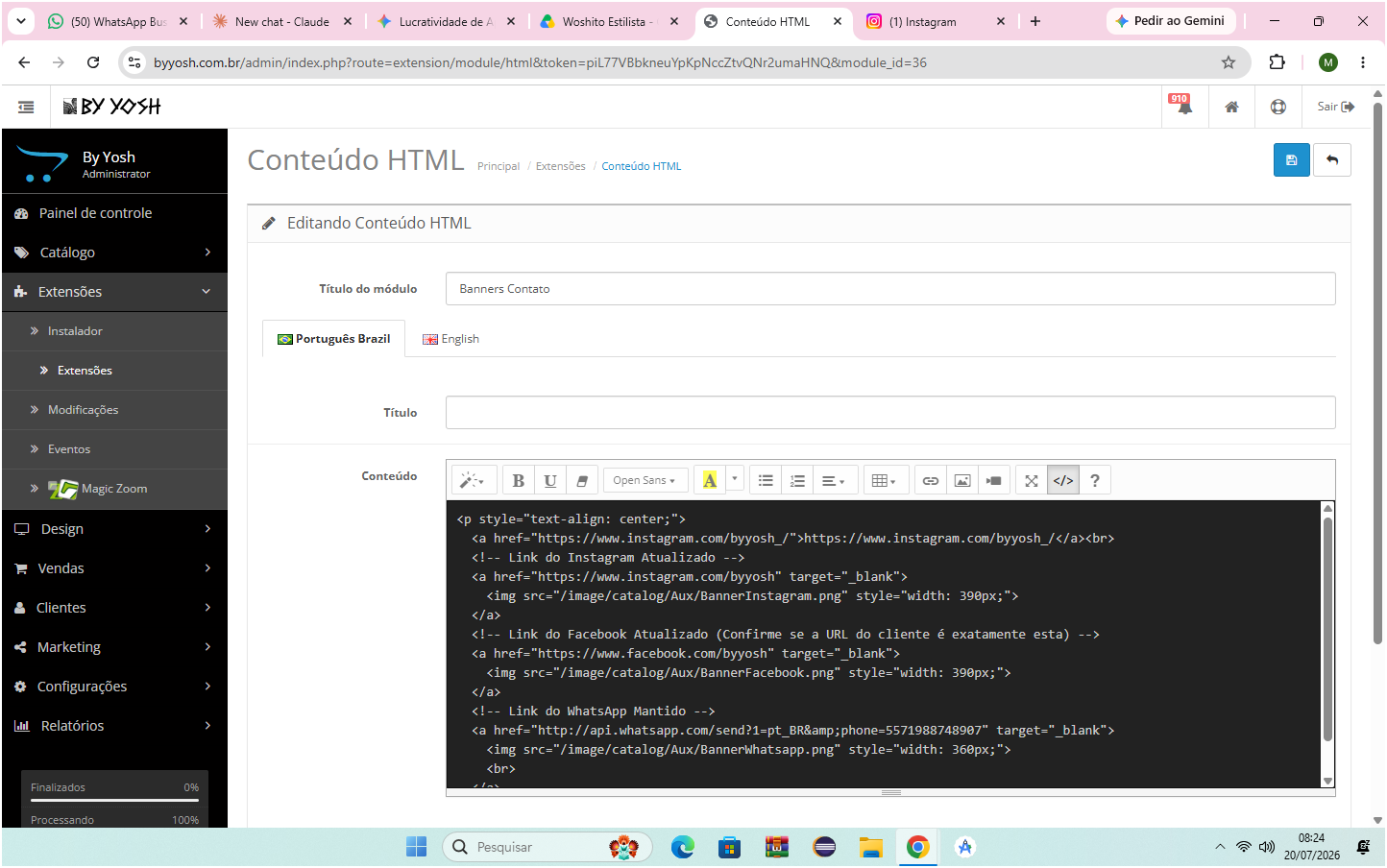 Code View HTML