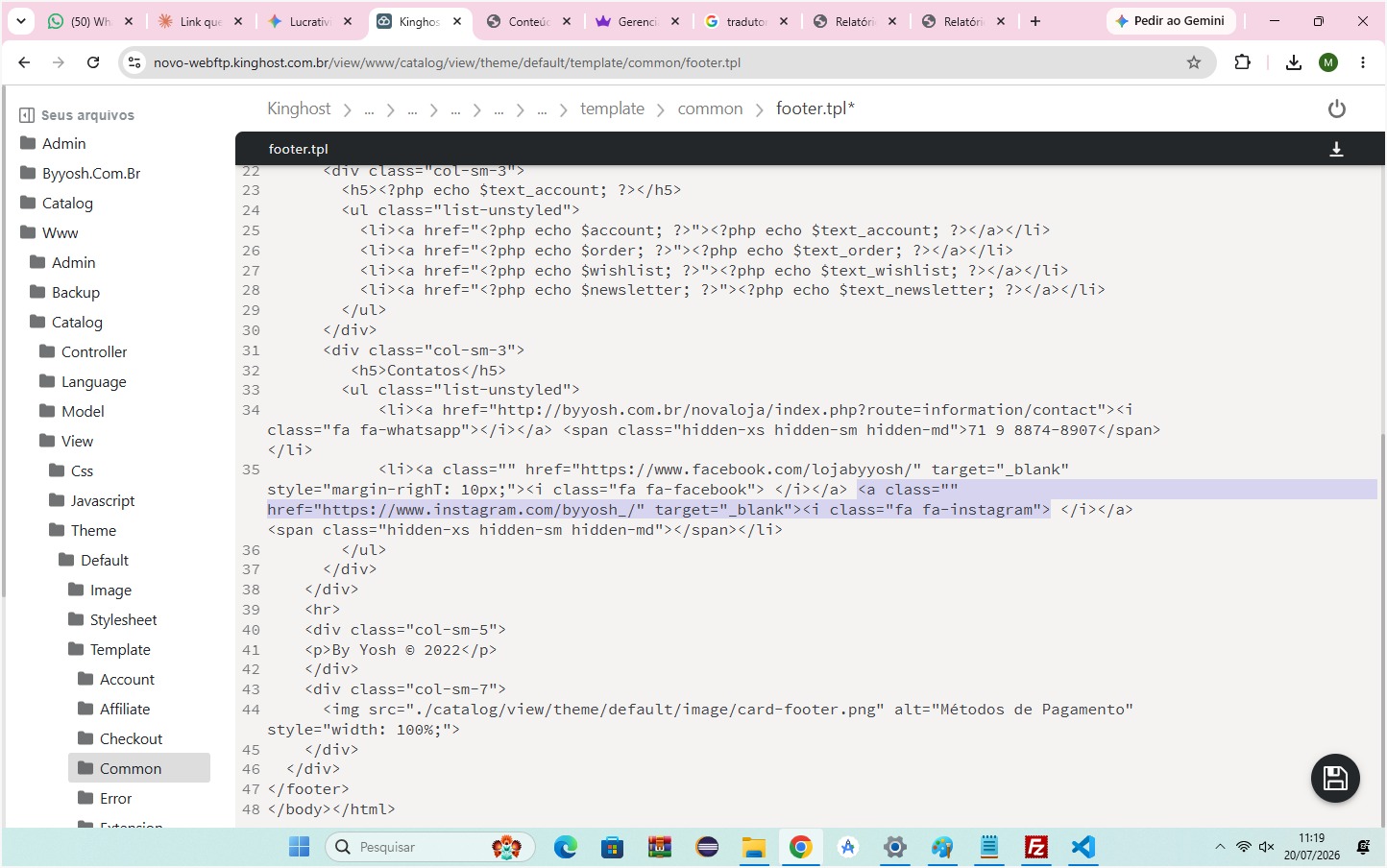 WebFTP KingHost